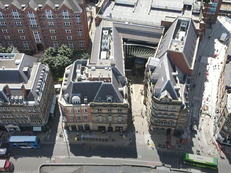 The Bourse Ariel View