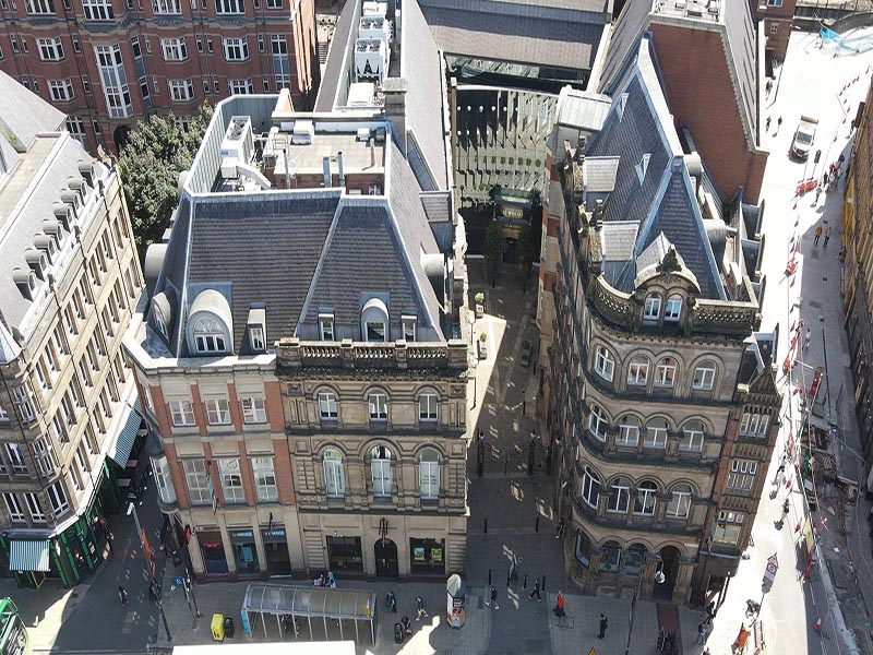 The Bourse Building Ariel View