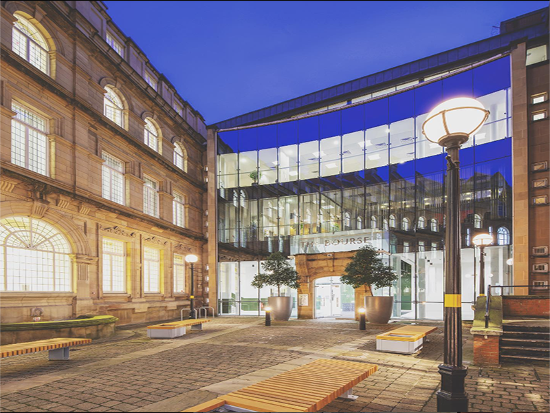 The Bourse Entrance
